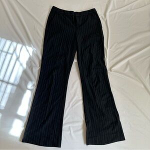 Black pinstriped pants from Old Navy.